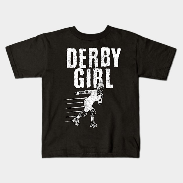 derby girl II Kids T-Shirt by Southwengker